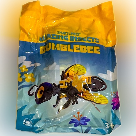 2024 SMARTLINKS AMAZING INSECTS BUMBLEBEE SEALED WENDYS KID MEAL TOY COLLECTIBLE - Picture 2 of 6